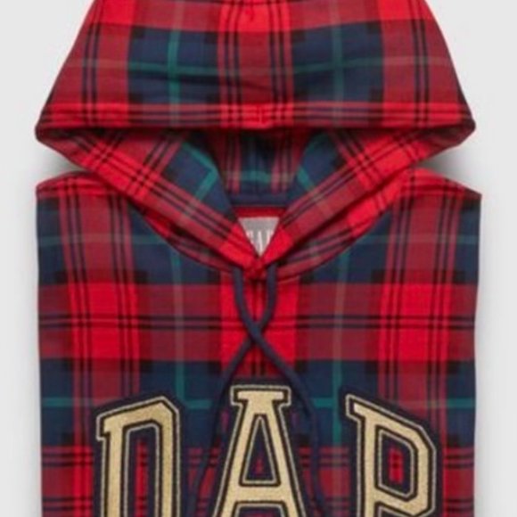 Gap x Dap Red plaid hoodie, Dapper Dan and Gap collab - Picture 2 of 4